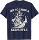 Off to Cause A Kerfuffle Raccoon Vintage T-Shirt - T-Shirt | Navy