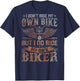 (ON BACK) i dont ride my own bike shirts women T-Shirt - T-Shirt | Navy