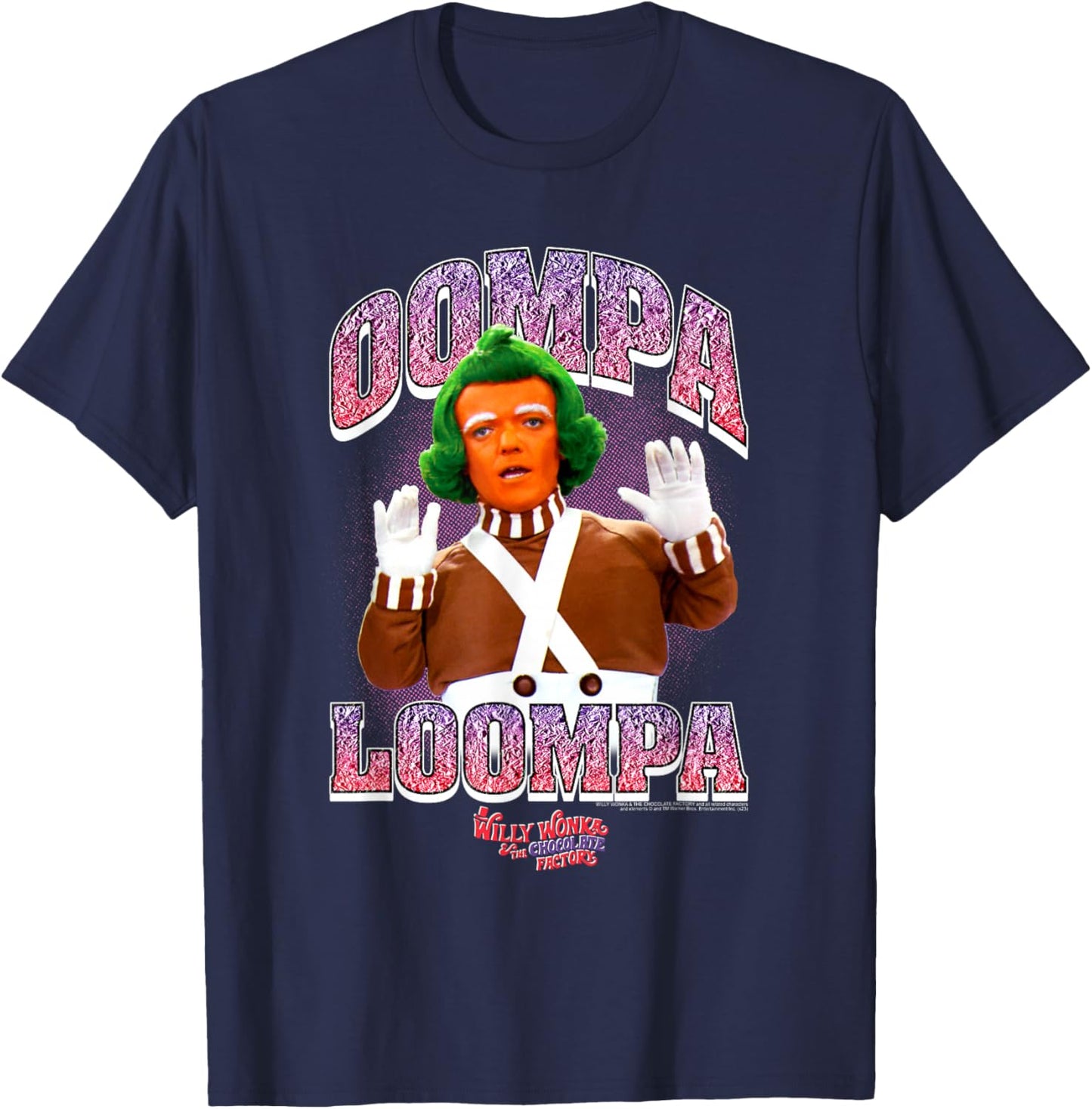 Willy Wonka and The Chocolate Factory Oompa Loompa Photo T-Shirt - T-Shirt | Navy