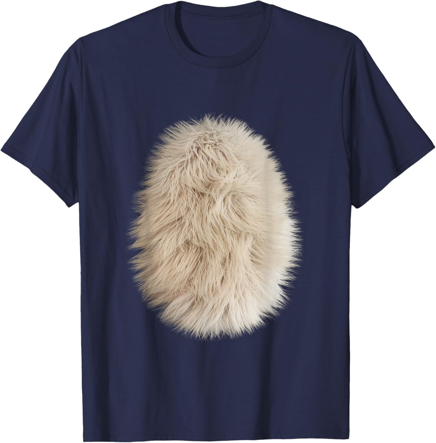 Funny Feline Belly Hair Costume for Cat Lovers Men Women Kids T-Shirt - T-Shirt | Navy