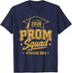 Prom Squad 2026 Proud Bro Matching Graduation Party T-Shirt - T-Shirt | Navy
