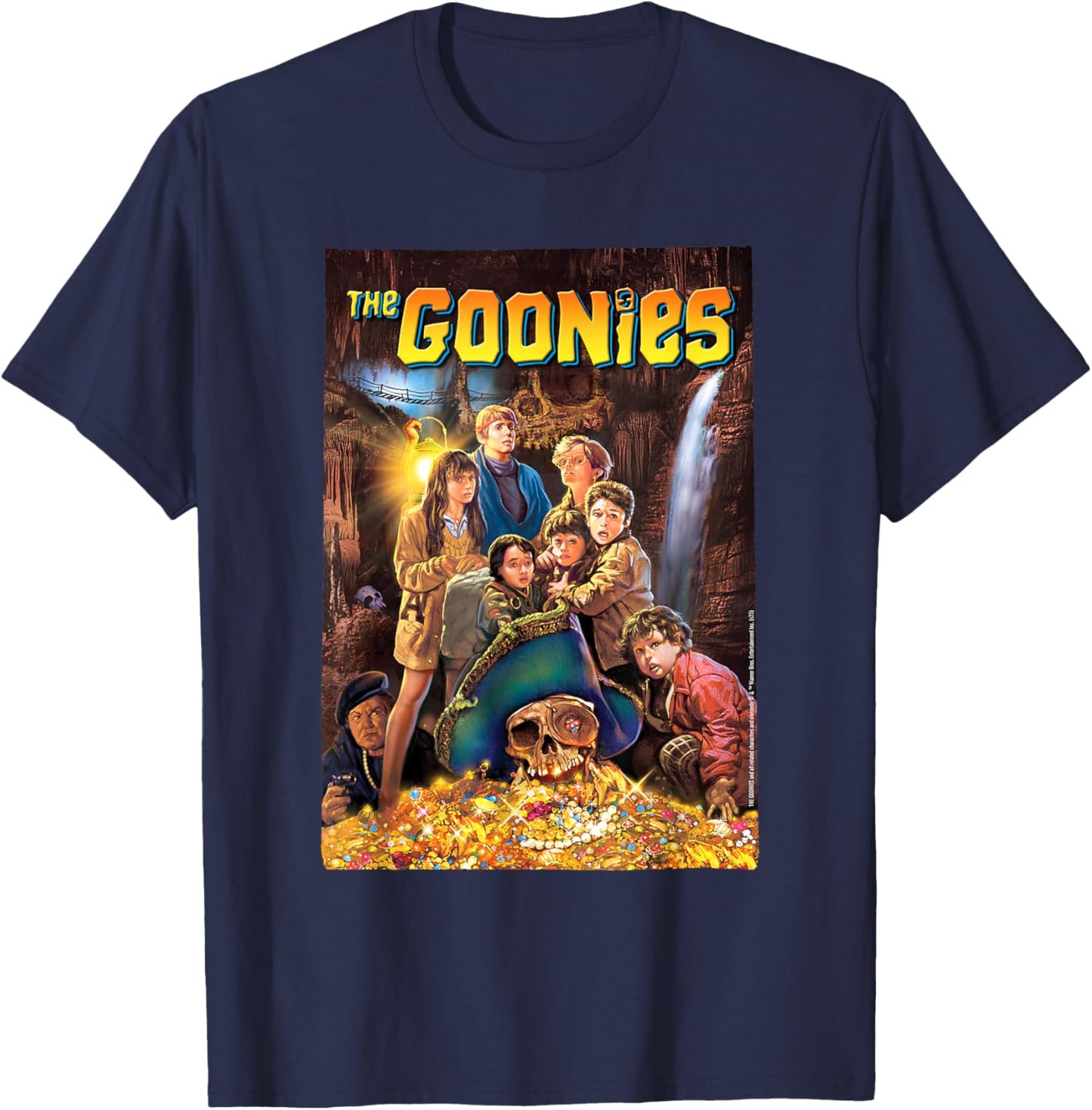 The Goonies Treasure Scene T-Shirt - T-Shirt | Navy