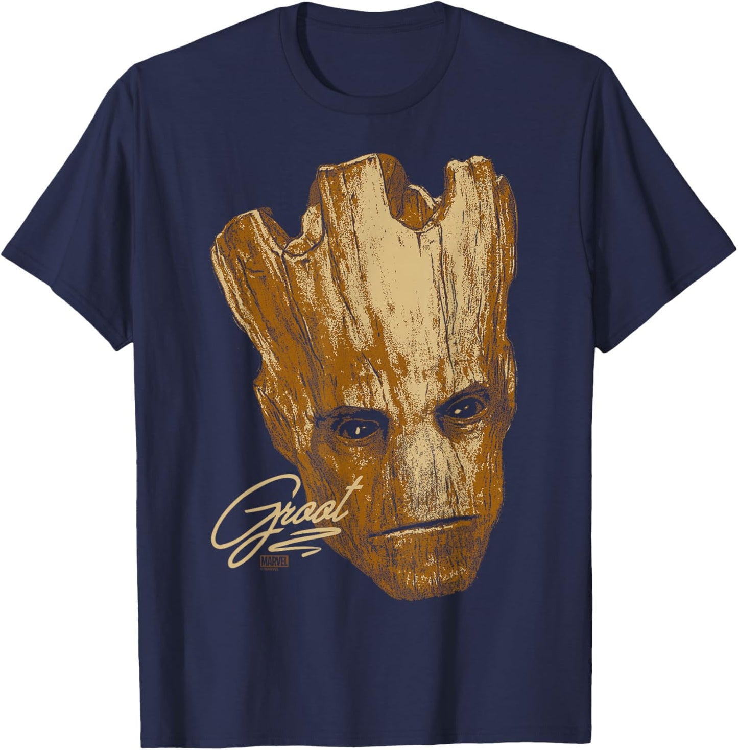 Guardians of The Galaxy - Groot Portrait T-Shirt - T-Shirt | Navy