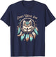 Vintage Western Dreamcatcher Wolf Dream WithoutFear Wolf T-Shirt - T-Shirt | Navy