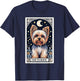 The Yorkie Tarot Card Yorkshire Terrier Dog Lover Men Women. T-Shirt - T-Shirt | Navy