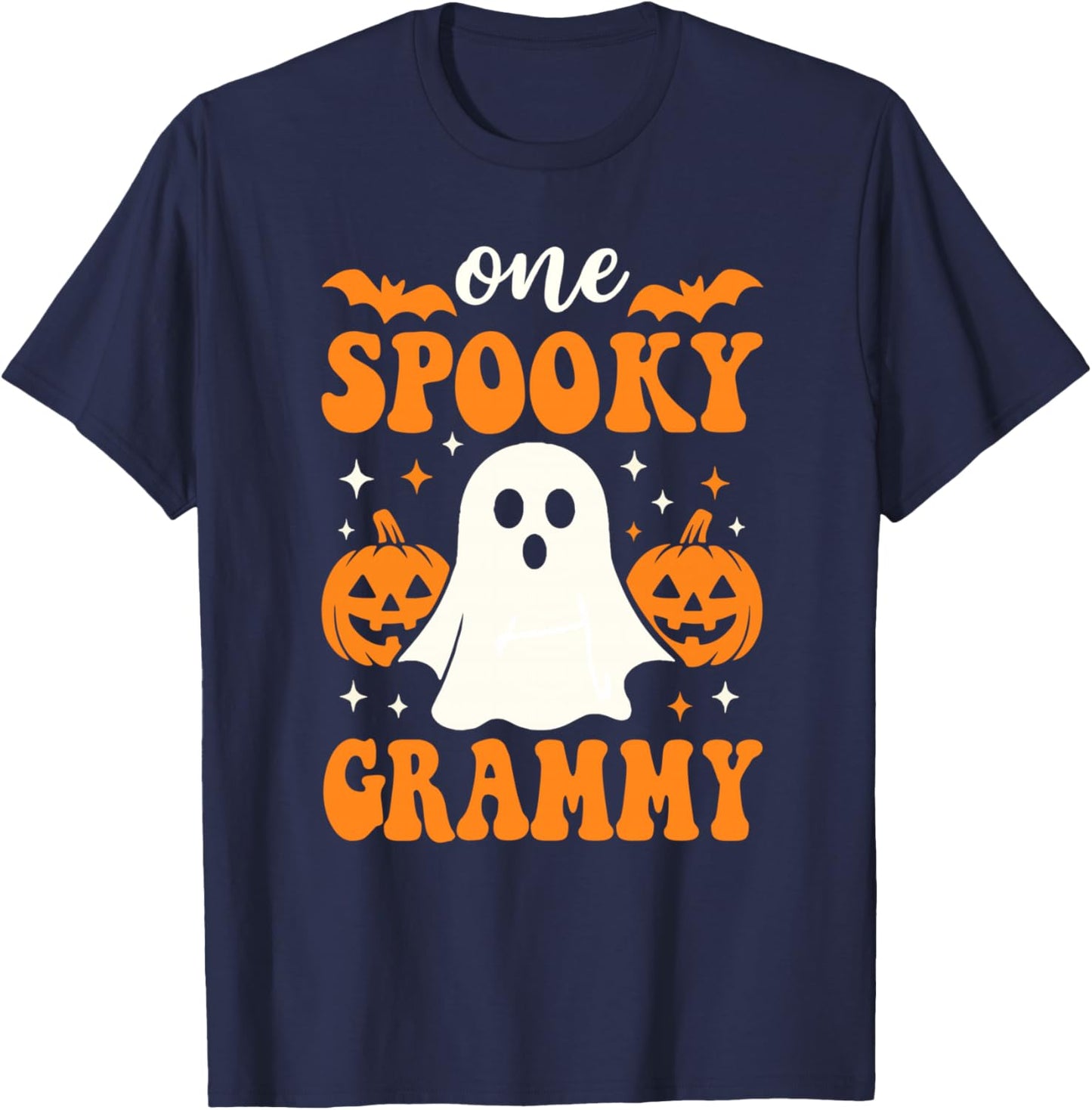 One Spooky Grammy Matching Family Halloween Costumes T-Shirt - T-Shirt | Navy