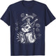 Mexico Vintage Skeleton Tequila Dia De Los Muertos Mexican T-Shirt - T-Shirt | Navy