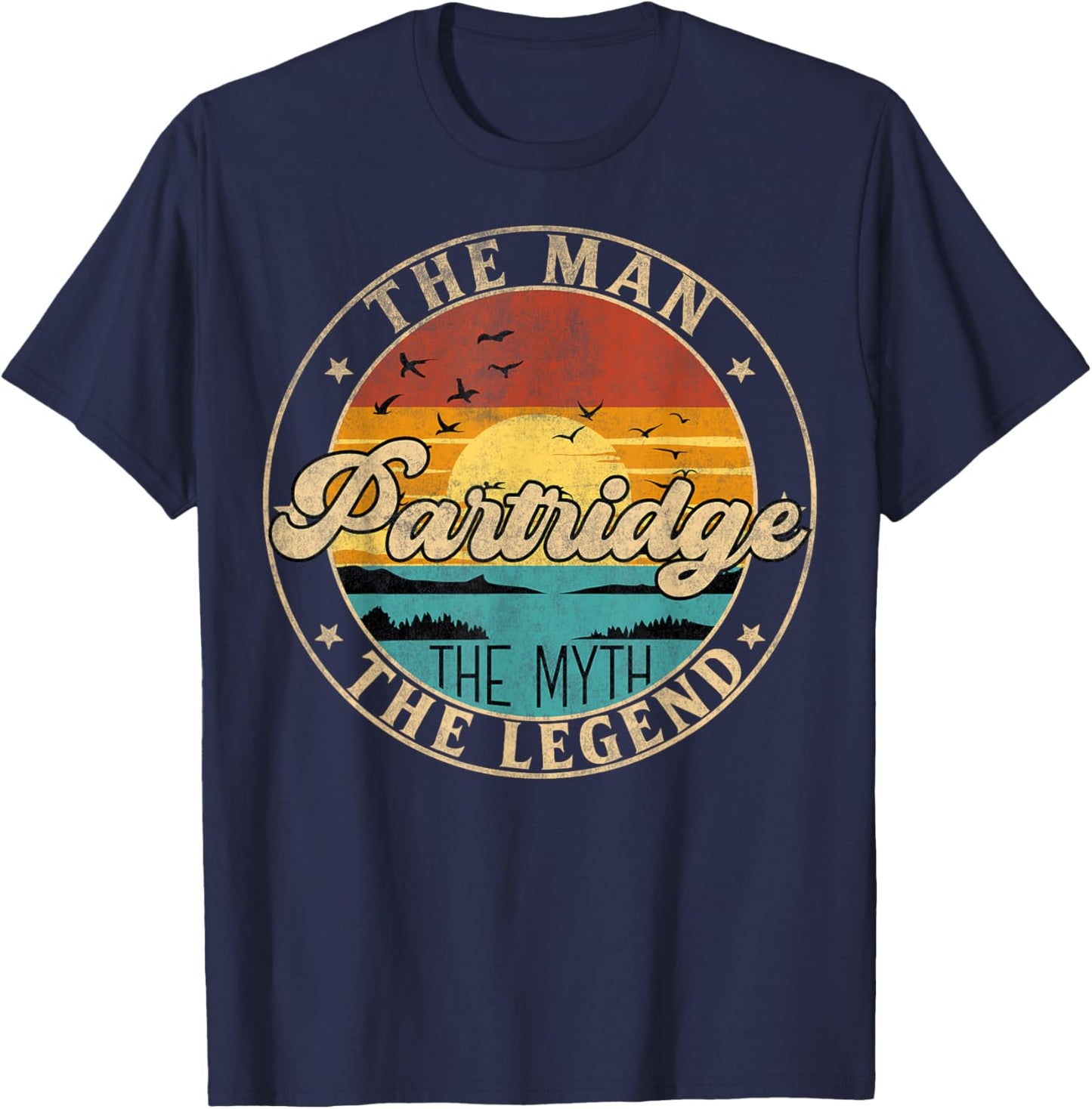 PARTRIDGE The Man The Myth The Legend First Name T-Shirt - T-Shirt | Navy