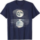 Full Moon Reflecting over the Sea T-Shirt - T-Shirt | Navy