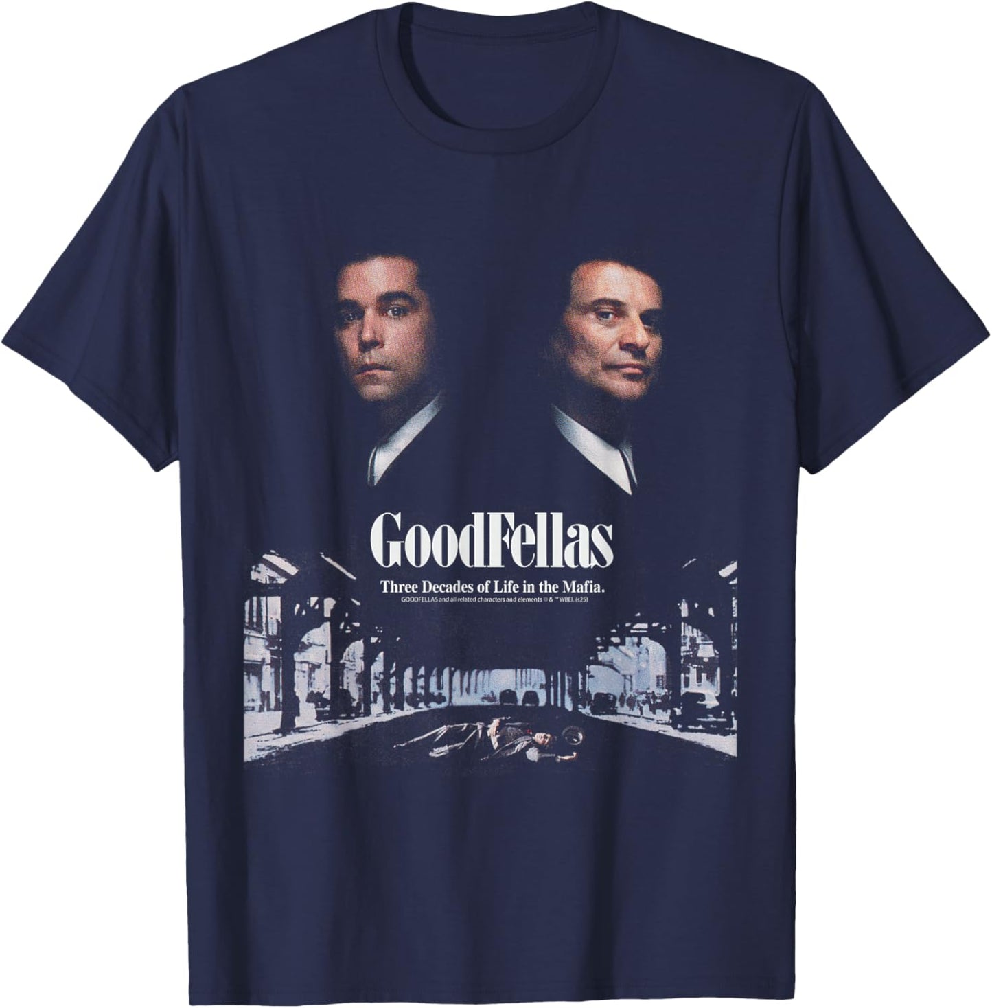 Goodfellas Drei Jahrzehnte Leben Mafia T-Shirt - T-Shirt | Navy