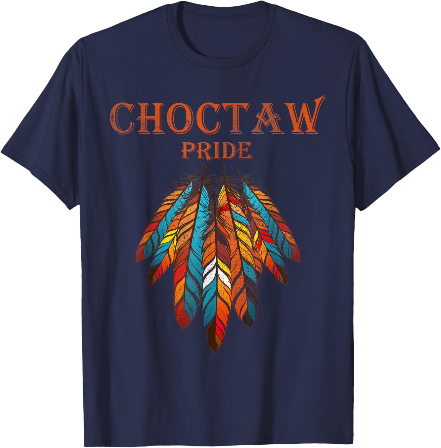 Choctaw Oklahoma OK | Pride Native American T-Shirt - T-Shirt | Navy