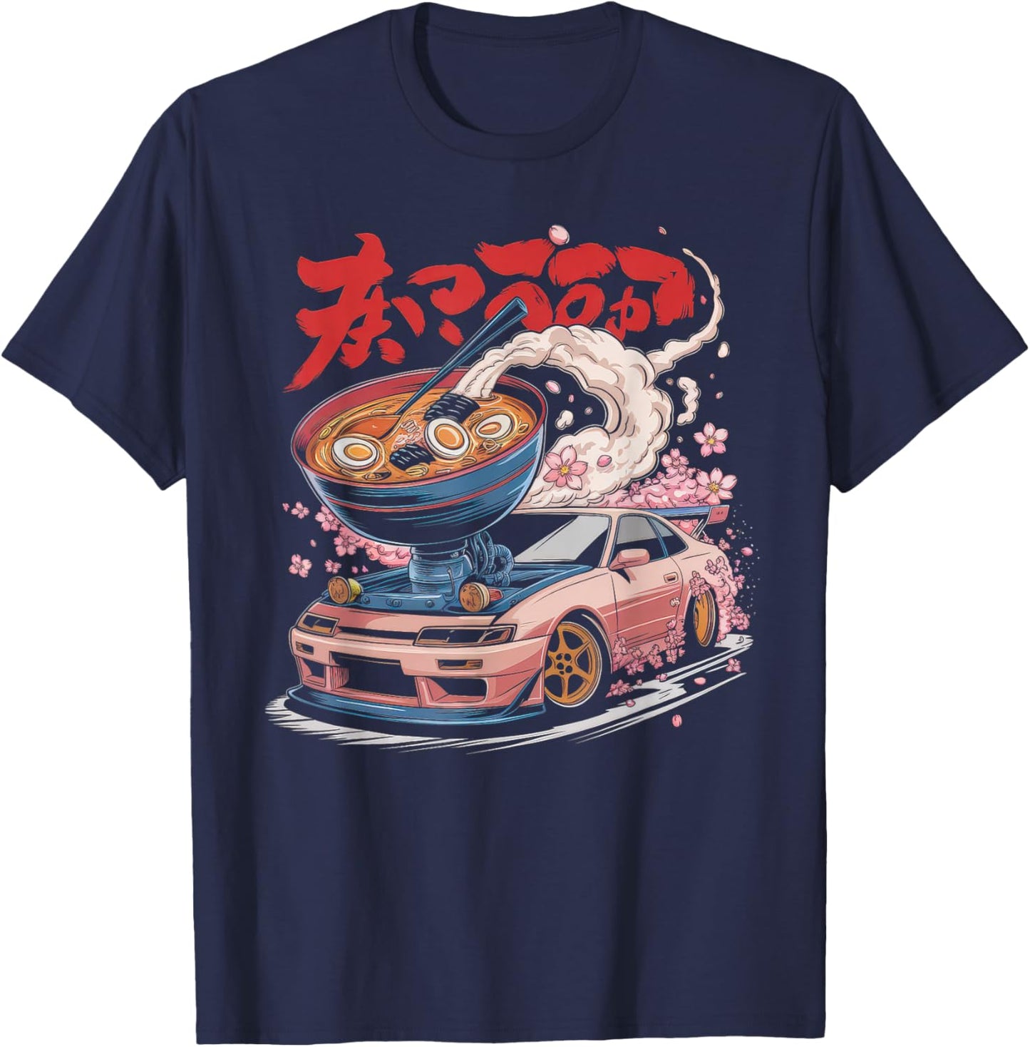 Japanese Car Men JDM Japan Street Racing Streetwear T-Shirt - T-Shirt | Navy