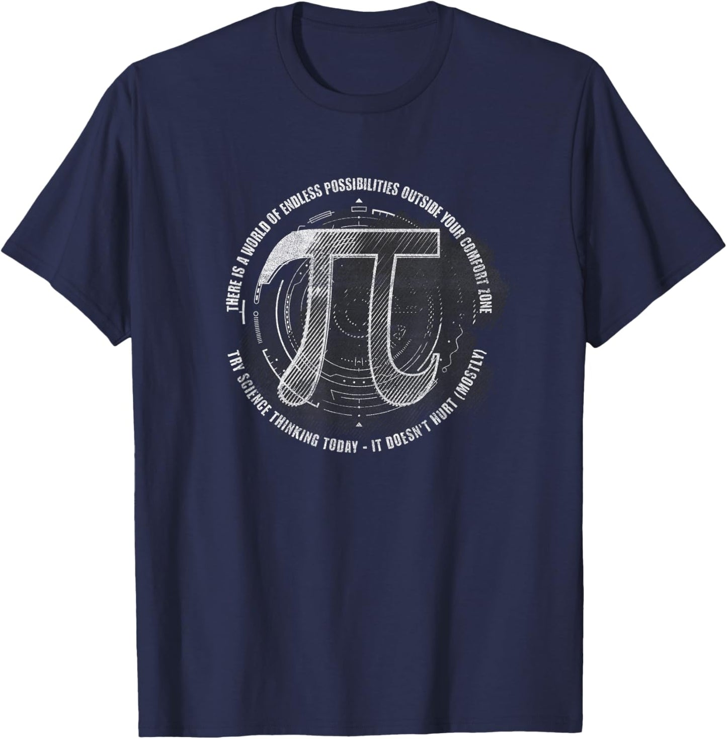 Endless Possibilities, Infinity Pi Math, try Science, funny T-Shirt - T-Shirt | Navy
