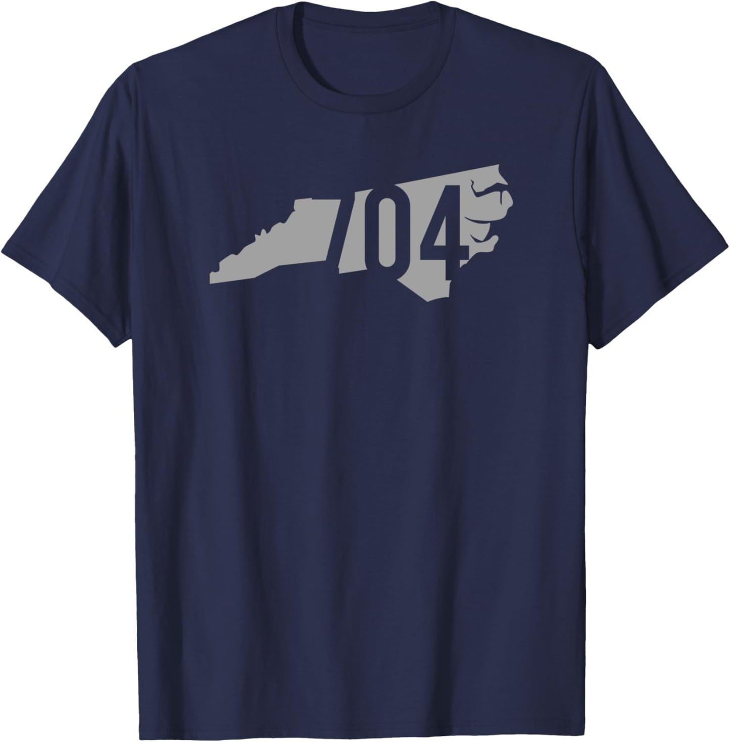 704 Area Code, Charlotte, Concord, Gastonia, North Carolina T-Shirt - T-Shirt | Navy