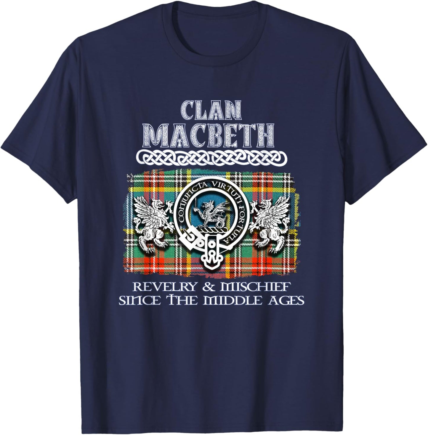Clan MacBeth Scottish MacBeth surname T-Shirt - T-Shirt | Navy