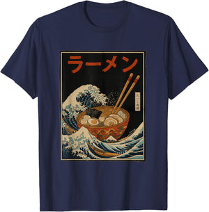 Japanese Ramen Lover Anime Manga Art Design T-Shirt - T-Shirt | Navy