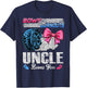 Burnouts Or Bows Your Uncle Loves You Gender Reveal T-Shirt - T-Shirt | Navy