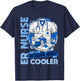 Cool ER Nurse Apparel Healthcare Professionals ER Nurse Black Small Modern Classic U-Neck Short Sleeve Humorous ER Nurse Design T-Shirt - T-Shirt | Navy