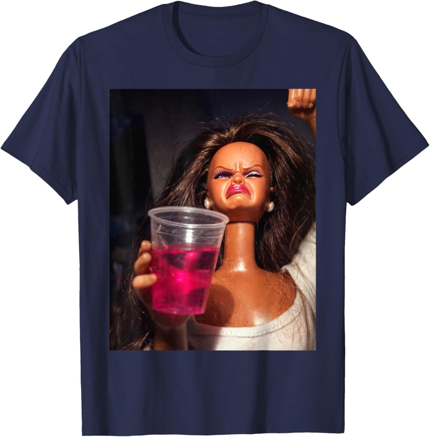 Disgusted FACE Meme DOLL Babe X Only Cute Baby Love Fans T-Shirt - T-Shirt | Navy