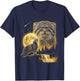 Le Chat de Pallas Hurlant vers la Lune, mème Funny Cat Lover des années 90 T-Shirt - T-Shirt | Navy
