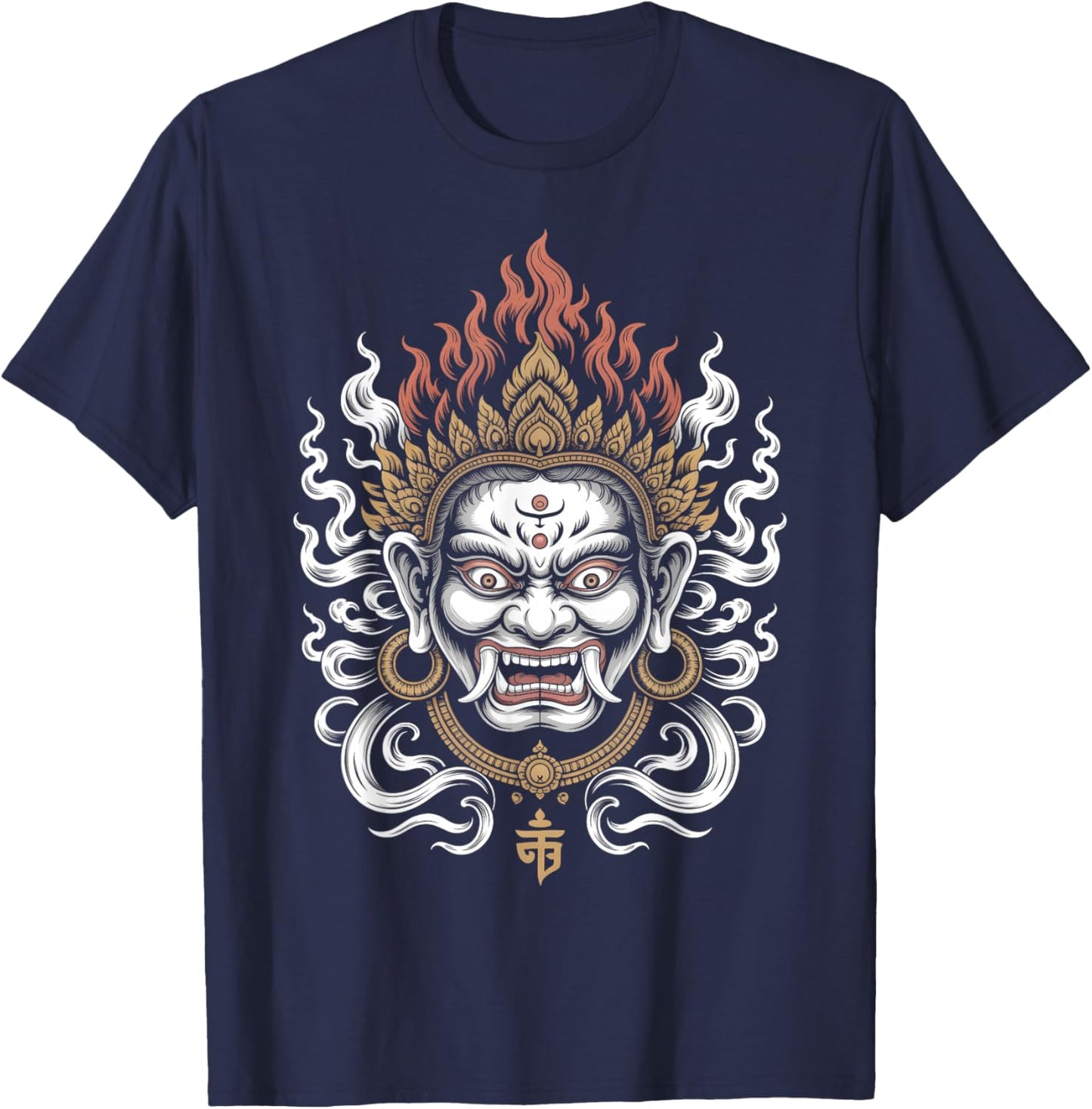 Buddhism Yamantaka T-Shirt - T-Shirt | Navy