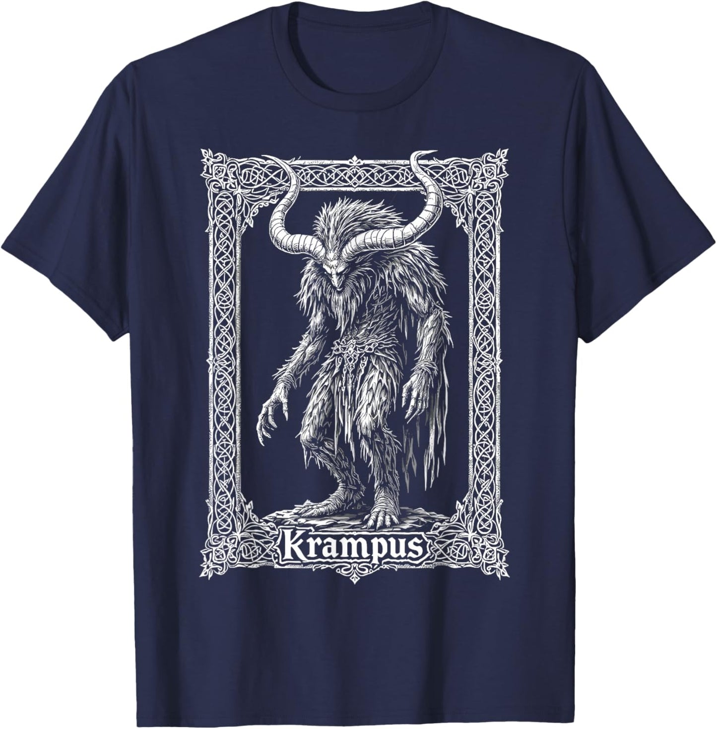 Gruss Vom Krampus Christmas Eve Naughty Kids Xmas Party T-Shirt - T-Shirt | Navy