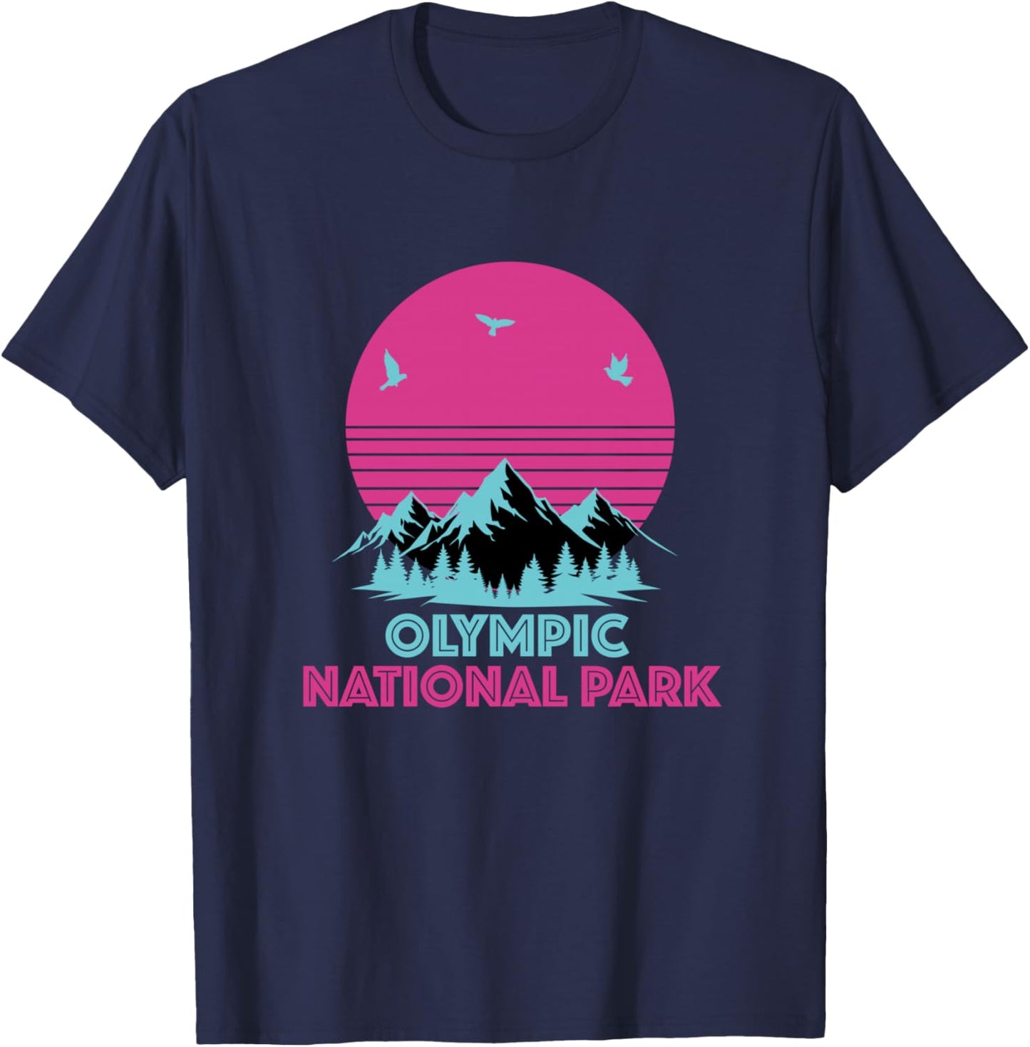 Olympic National Park Washington Souvenir Men Women T-Shirt - T-Shirt | Navy