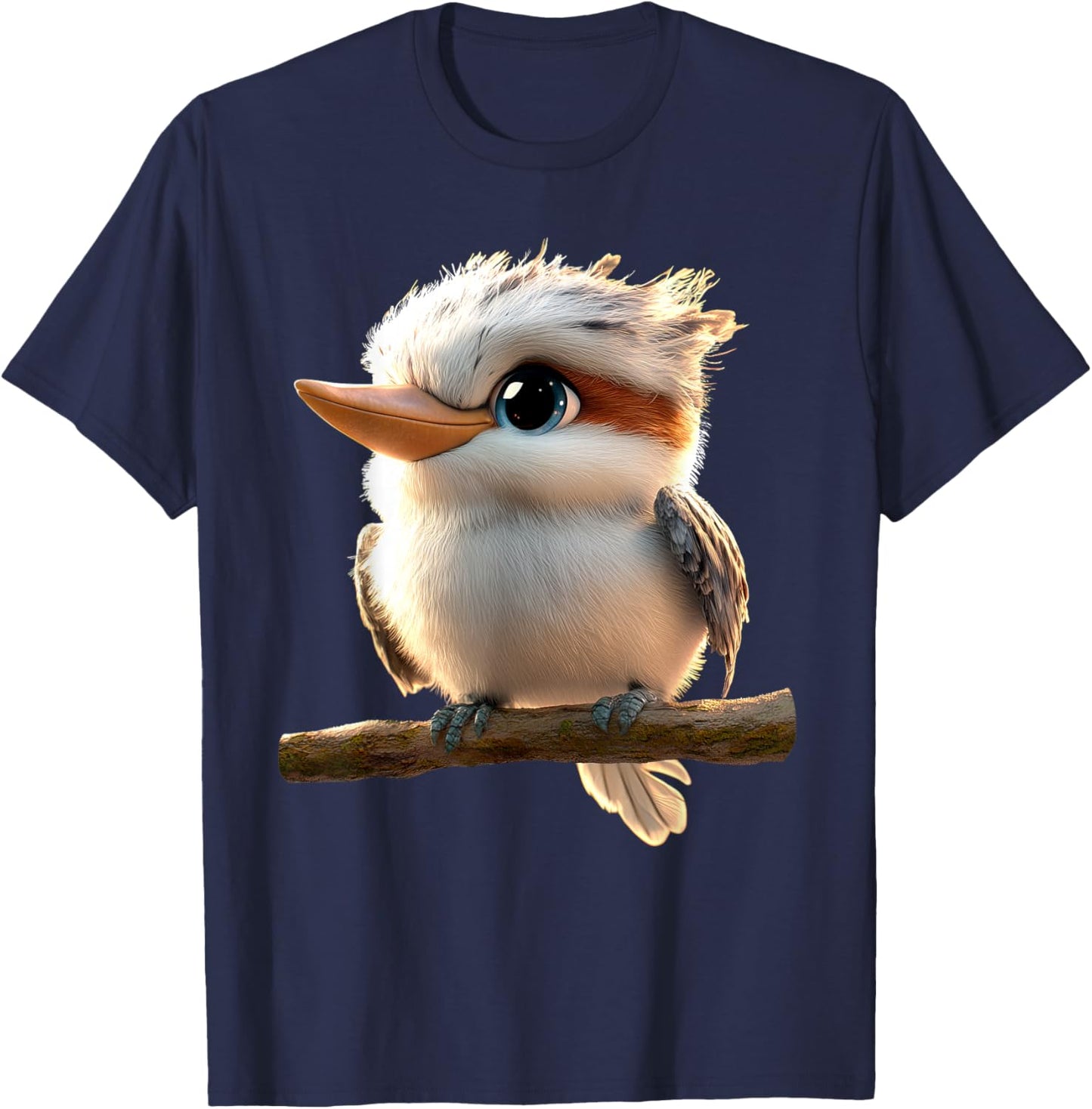 Kookaburra Bird Australien Birds Cute Laughing Kookaburra T-Shirt - T-Shirt | Navy
