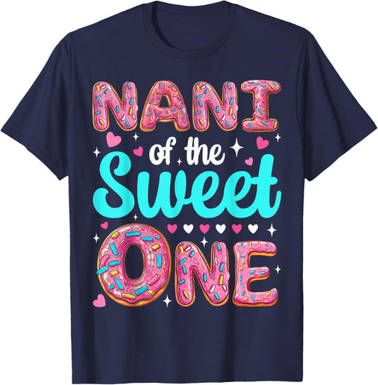 Nani of The Sweet One First Birthday Matching Family T-Shirt - T-Shirt | Navy