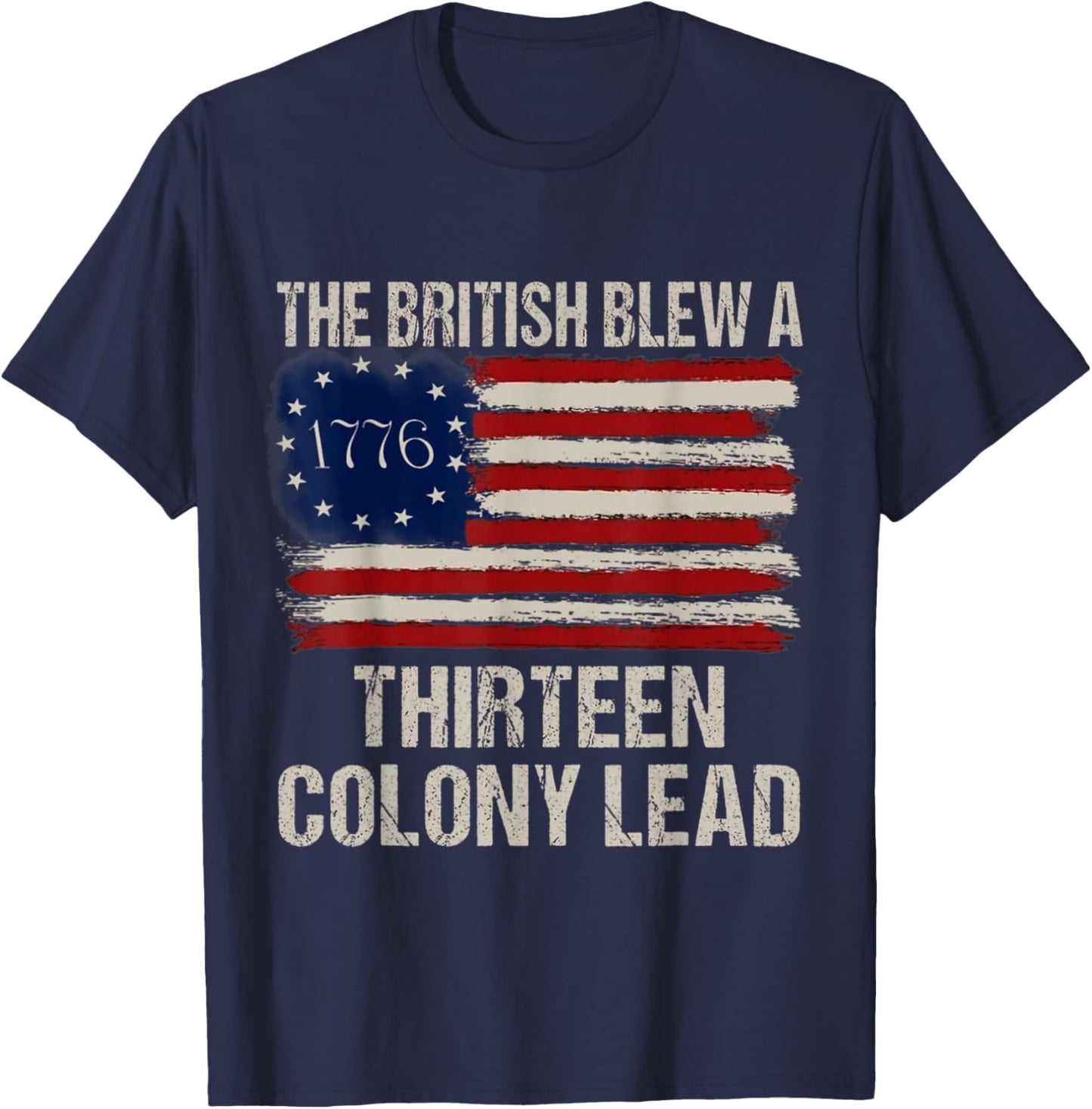 13 Colony Sarcastic Fourth T-Shirt - T-Shirt | Navy