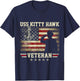 Patriotic USS Kitty Hawk CV-63 Veteran Flag US Aircraft T-Shirt - T-Shirt | Navy
