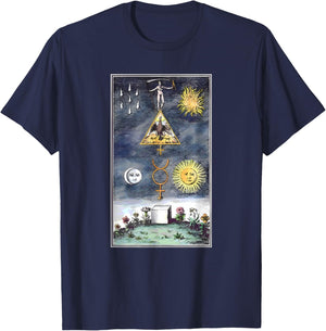Alchemical Great Work Spiritual Transformation T-Shirt - T-Shirt | Navy
