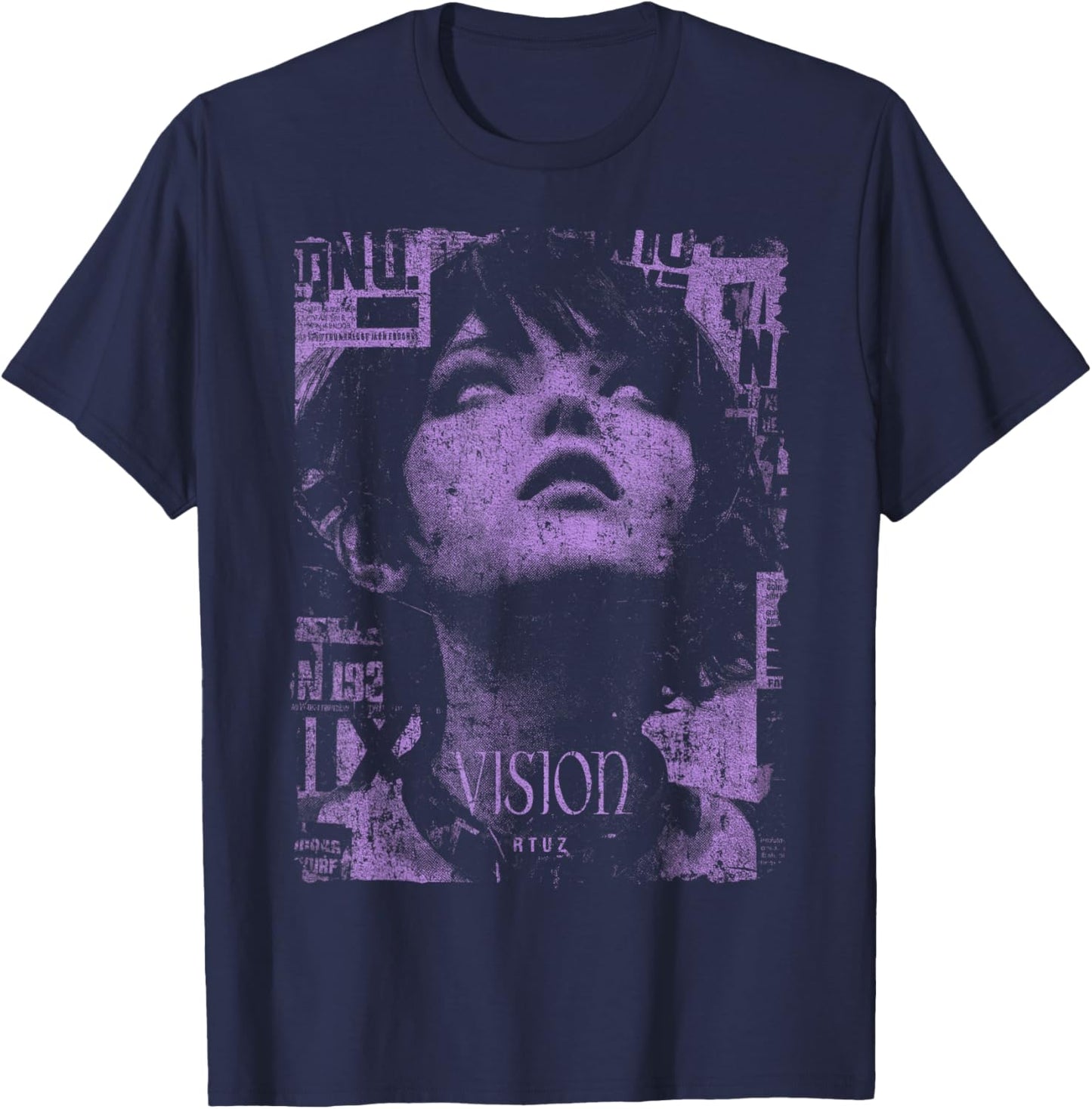 Aesthetic Clothes Retro Vintage Streetwear Fashion Women Men T-Shirt - T-Shirt | Navy
