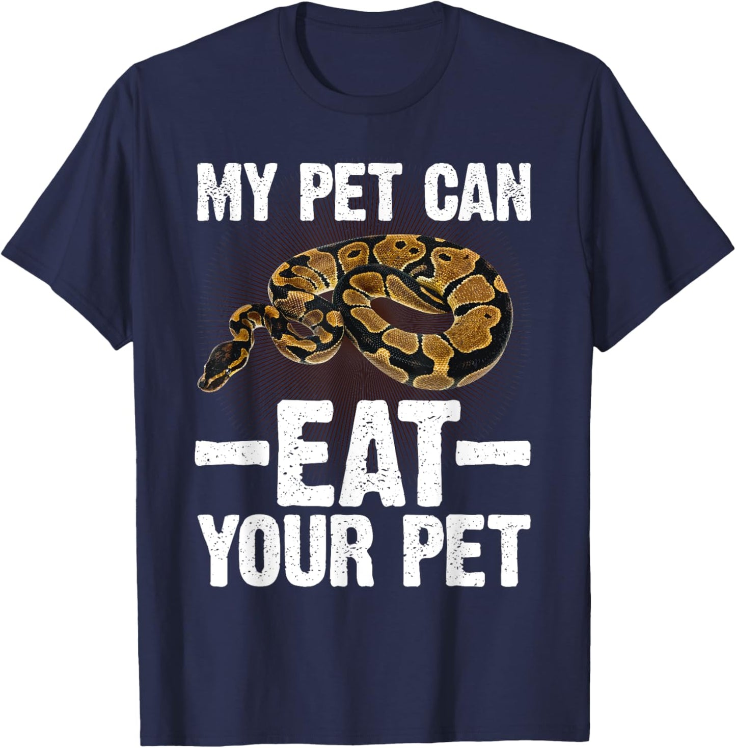Ball Python Design Women Snake Reptile Python Lover T-Shirt - T-Shirt | Navy