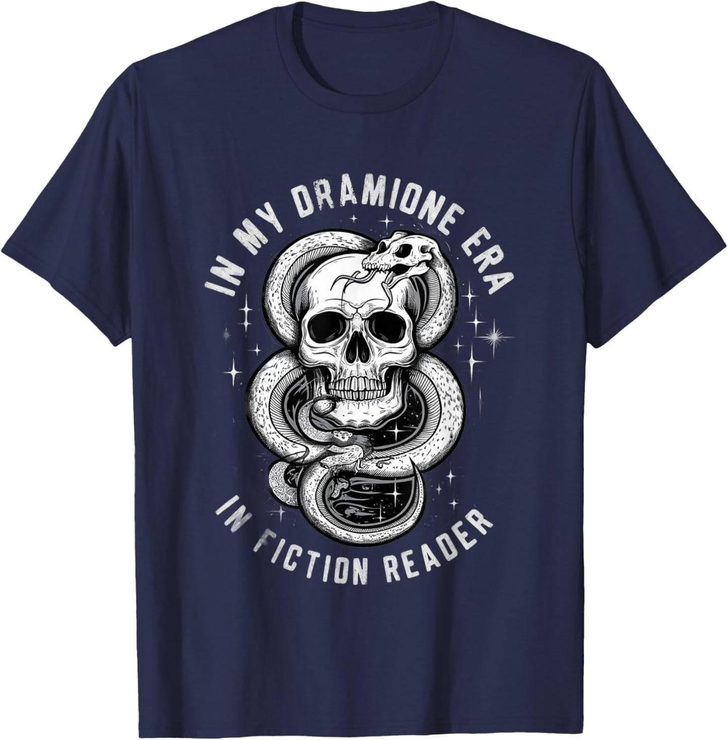 In My Dramione Era Fanfiction Writer Author Bookworm T-Shirt - T-Shirt | Navy