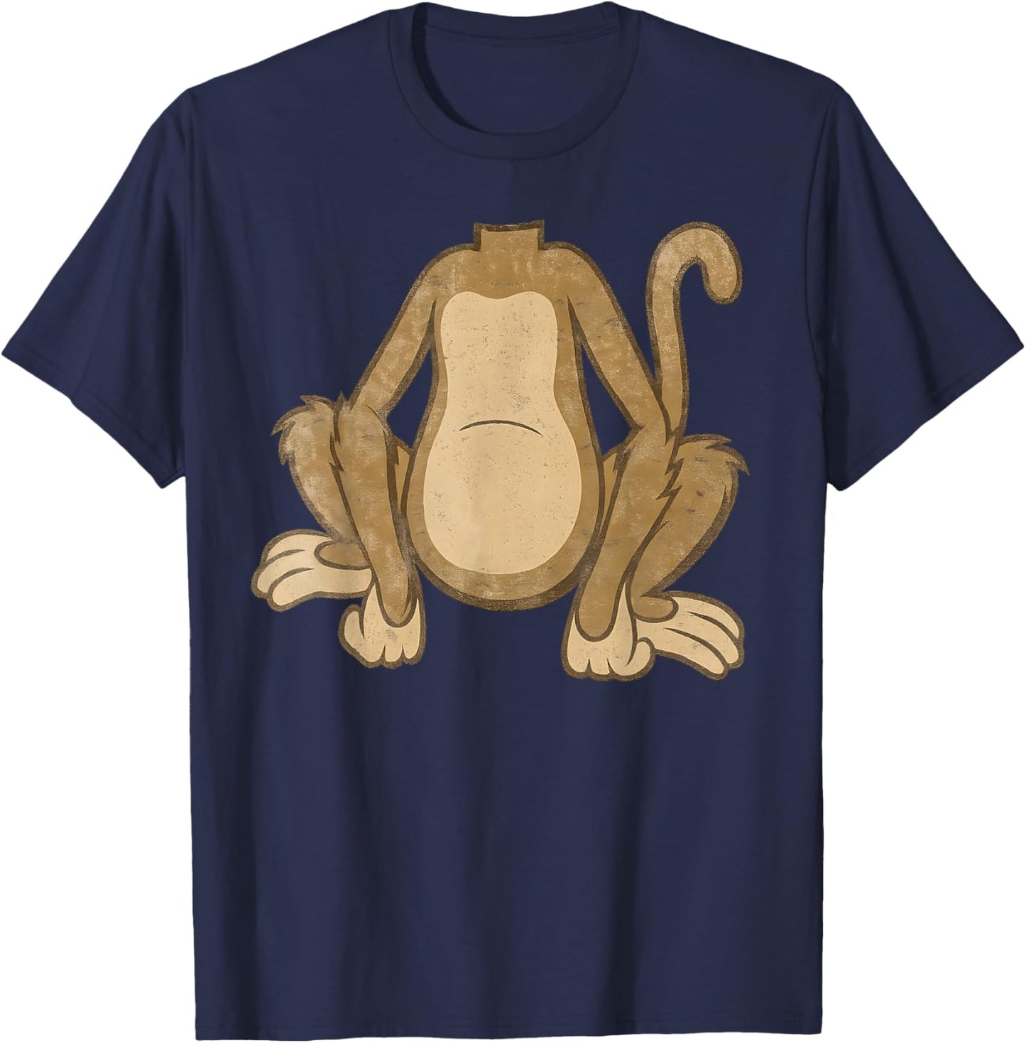 Funny Monkey Costume Design for Animal Lovers and Kids T-Shirt - T-Shirt | Navy