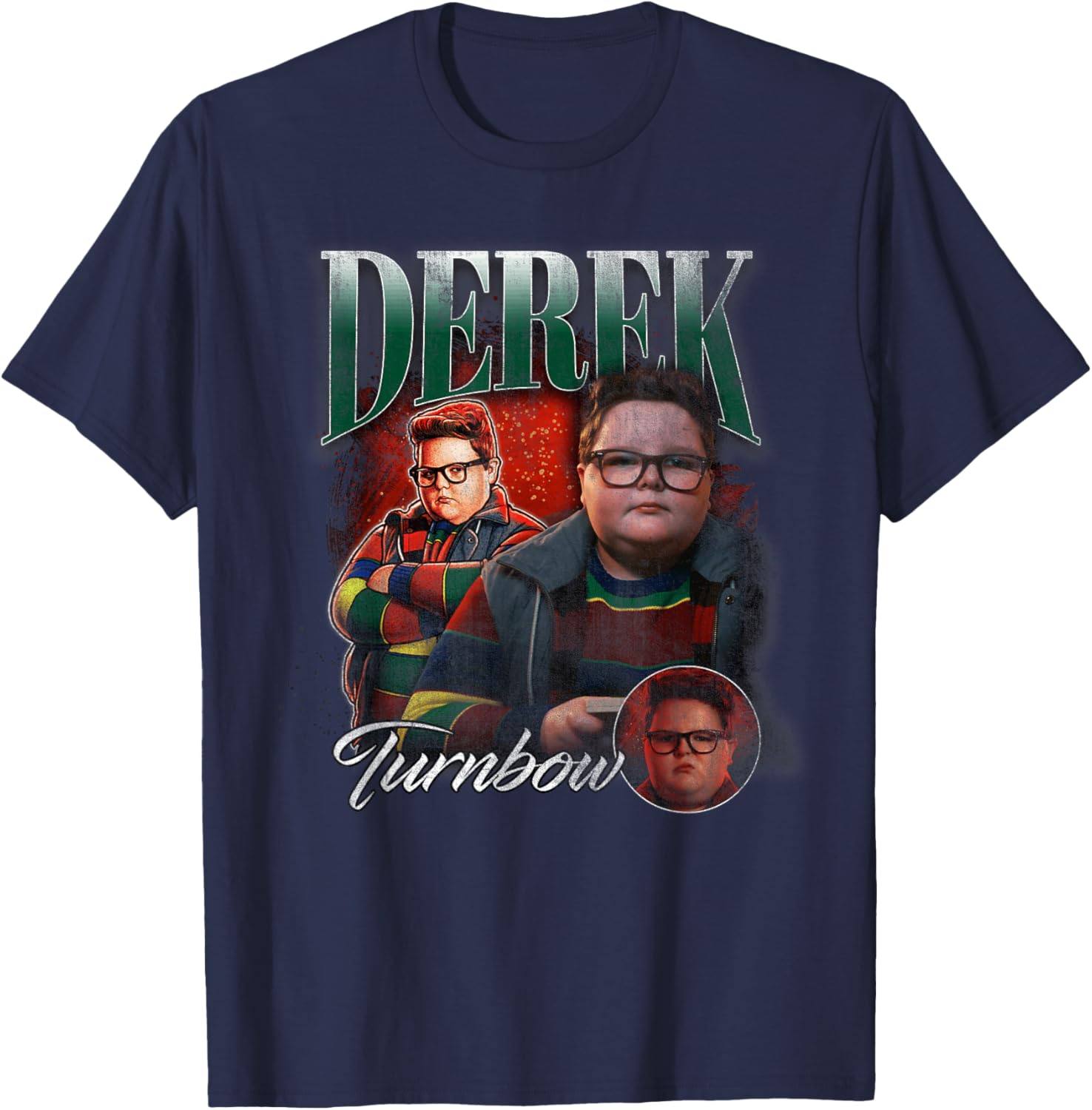 Stranger Things Derek Homage T-Shirt - T-Shirt | Navy