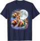 Three Snails Moon Funny Snail Howling Wolfs Moon Parody T-Shirt - T-Shirt | Navy