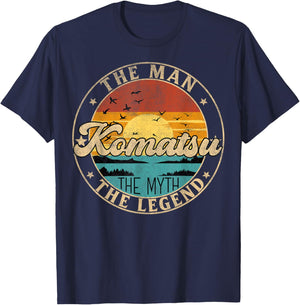 KOMATSU The Man The Myth The Legend First Name T-Shirt - T-Shirt | Navy