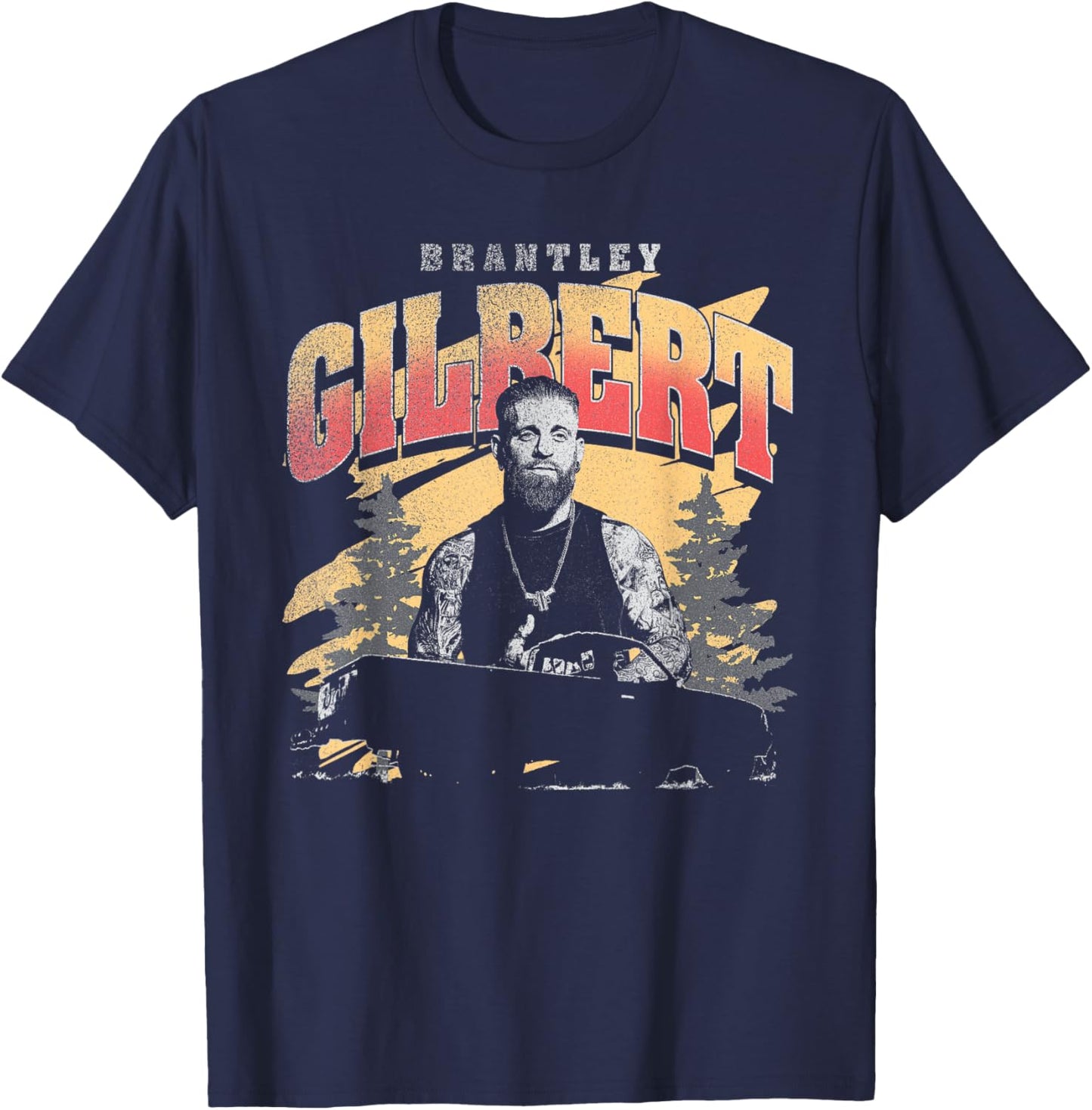 Brantley Gilbert - Car T-Shirt - T-Shirt | Navy
