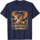 Fantasy Dragon Gamer Procrastination Side Quest Apparel T-Shirt - T-Shirt | Navy