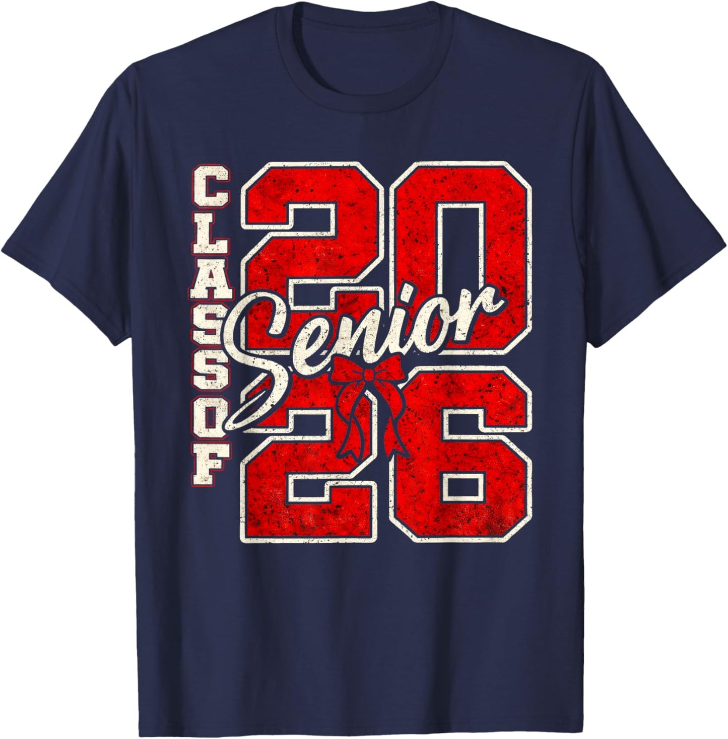 Class of 2026 Senior Last Day of School Boy Girl Student T-Shirt - T-Shirt | Navy