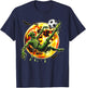 Spooky Zombie Playing Soccer, Halloween Costume Boys Girls T-Shirt - T-Shirt | Navy