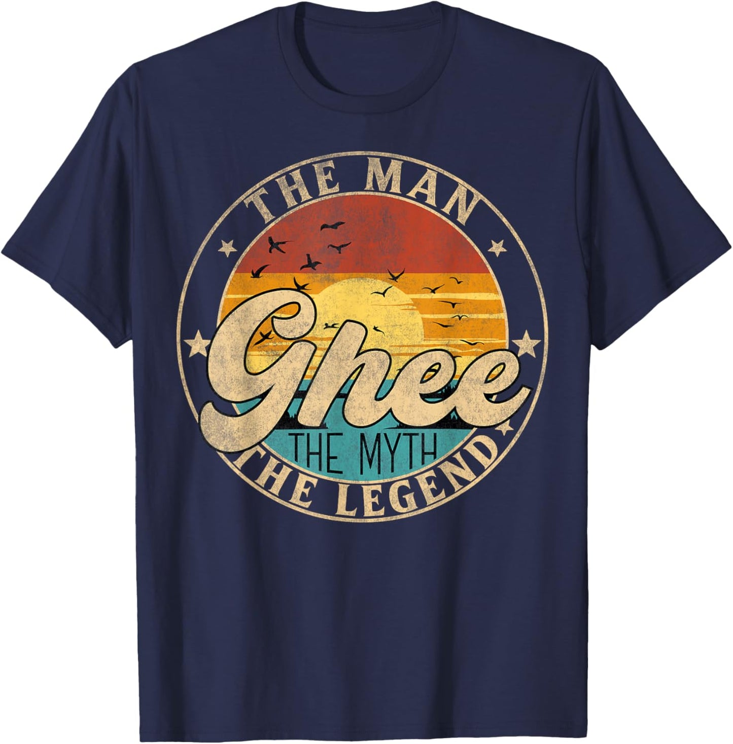 GHEE The Man The Myth The Legend First Name T-Shirt - T-Shirt | Navy