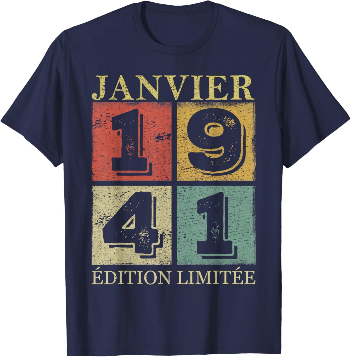January 1941 85 Years Birthday Gift Man January 1941 T-Shirt - T-Shirt | Navy