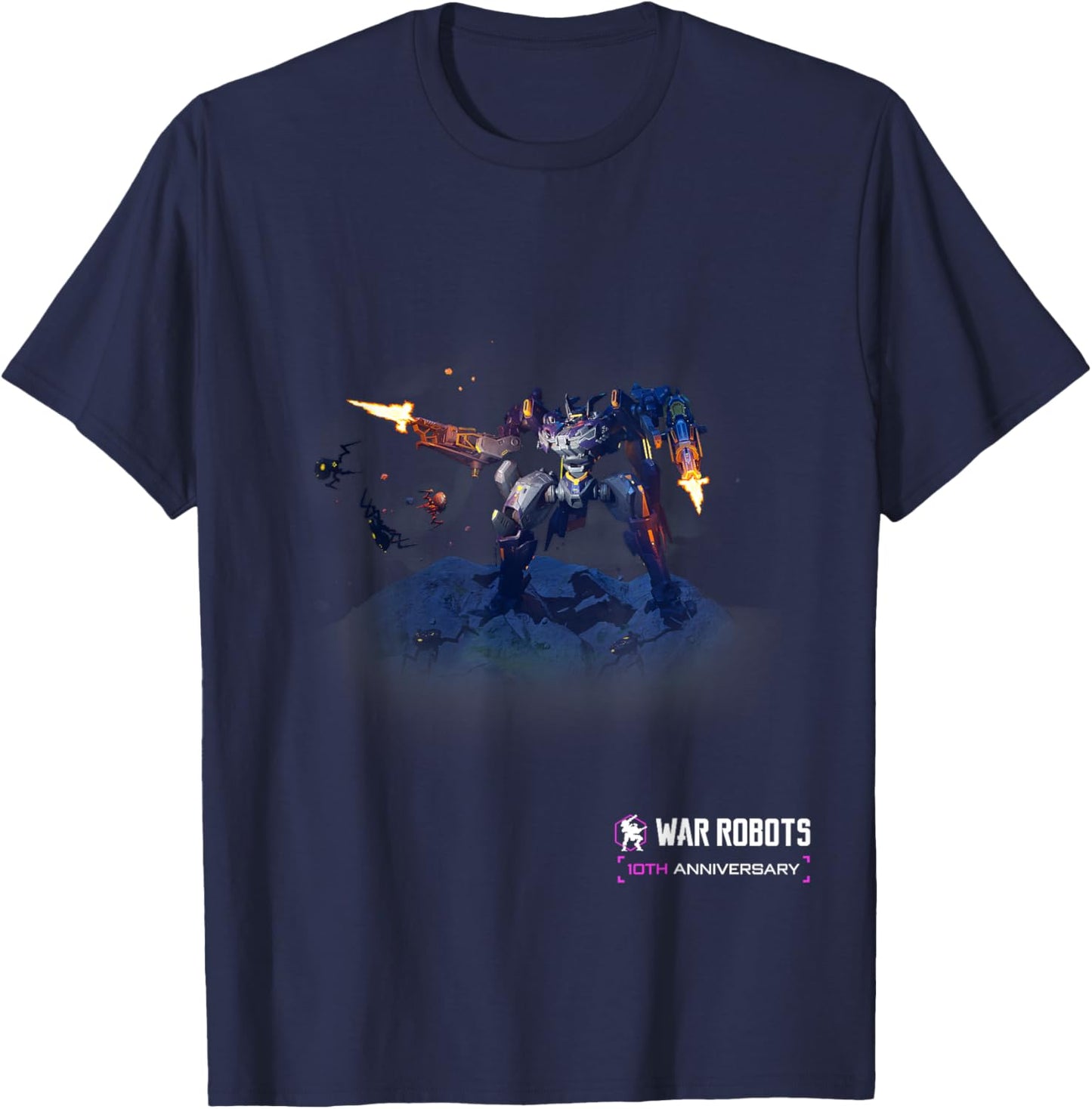 War Robots 10th Anniversary – Nether , Small T-Shirt - T-Shirt | Navy