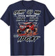 SXS UTV Grumpy Old Man Stuck Between IDK IDC and IDGAF T-Shirt - T-Shirt | Navy