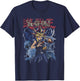 Yu-Gi-Oh! Yami Yugi Lightning Character Collage Card Anime T-Shirt - T-Shirt | Navy
