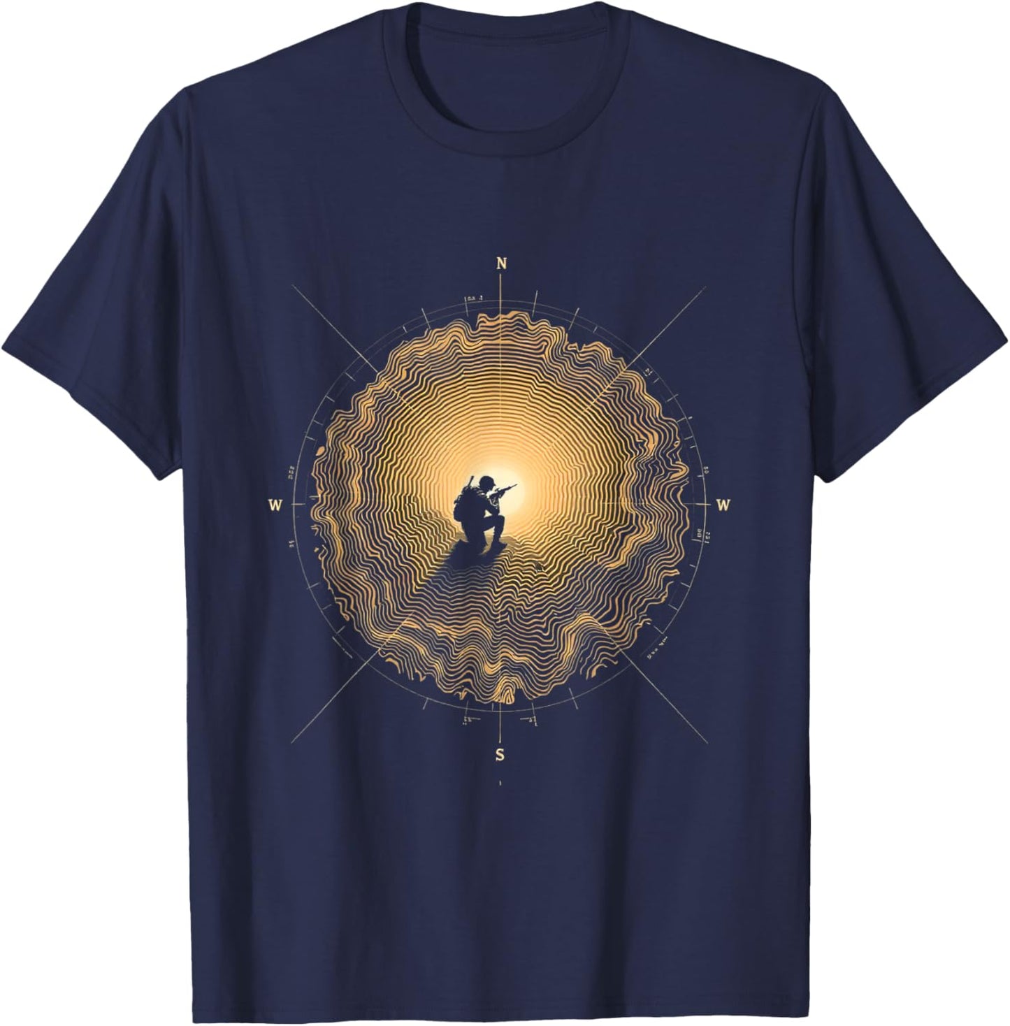 Soldier Silhouette T-Shirt - T-Shirt | Navy