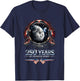 Astronaut 250 Years Pioneer Spirit 1776-2026 250th Birthday T-Shirt - T-Shirt | Navy